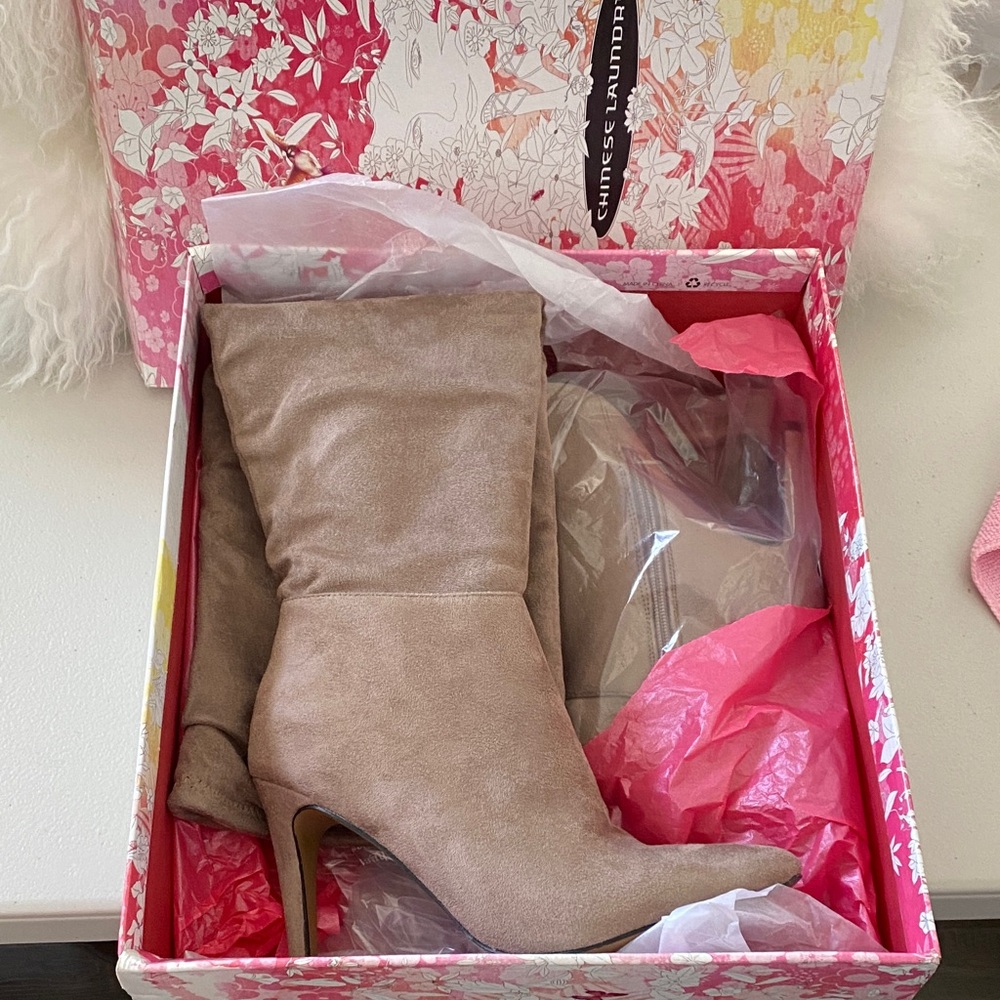 CHINESE LAUNDRY Taupe Knee-High Boots NIB! 🤎 - Picture 10 of 11
